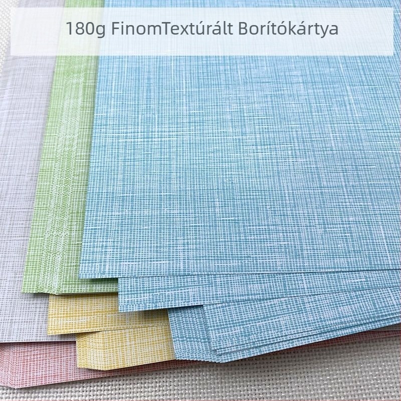 Textúrált vászon borítópapír, 180 g/m², Könyvborító nyomathoz