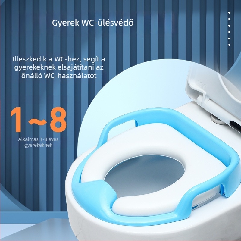 Gyerek WC ülőke csúszásmentes kézi fogantyúval, PP anyag, Yingfeng, Zhejiang
