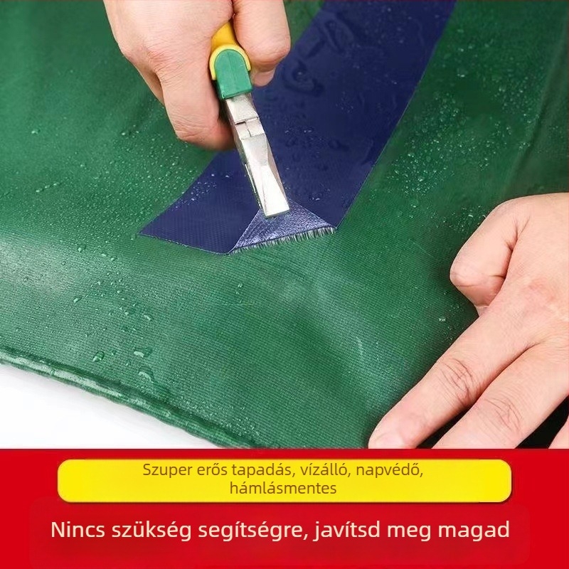 PVC javító szalag ponyvákhoz – megerősített, UV-álló és vízálló, teherautó ponyva javítására (D323226)