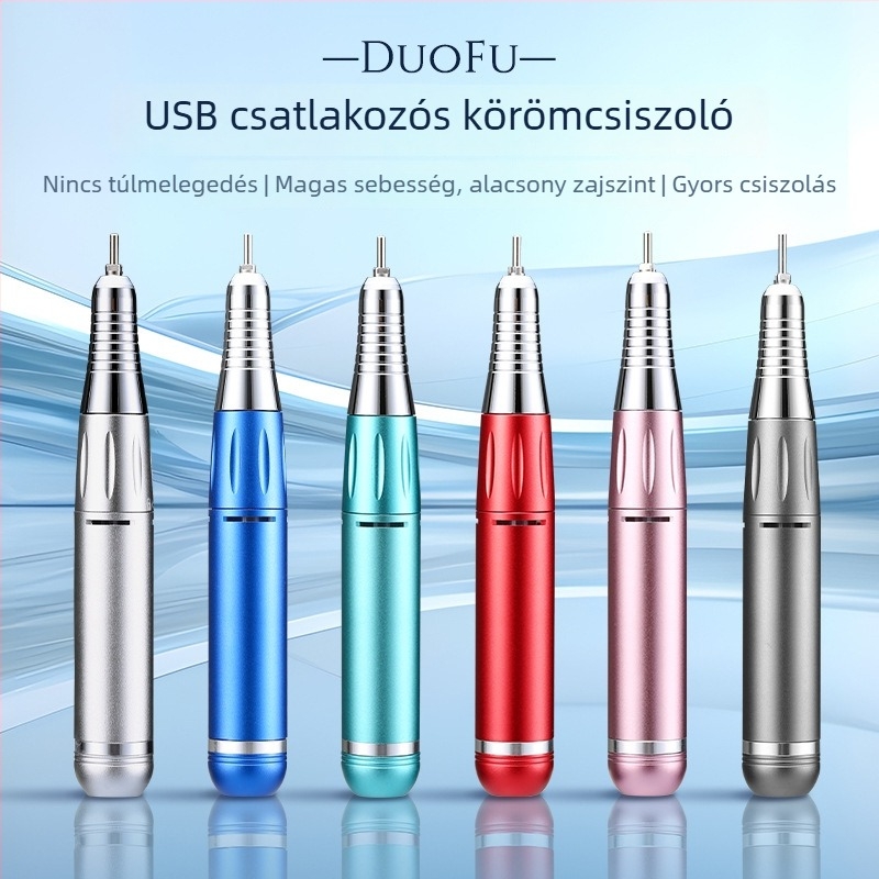 Körömdíszítő fúró kijelzővel, USB táplálású, 35000 RPM, DF101 modell, Duofu márka