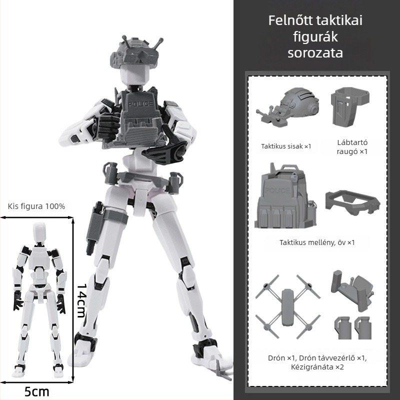 Összeépíthető figura műanyagból, 7–14 éveseknek, csomagolás: színes doboz és hálózatos zacskó, elősegíti az érzelmi, vizuális és értelmi fejlődést, gyakorlati és kognitív készségek