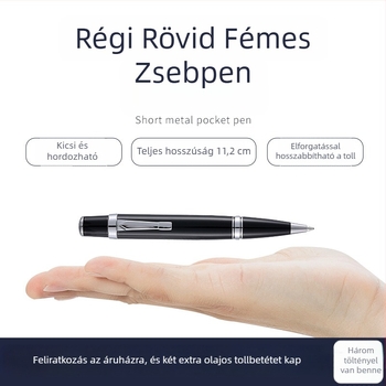 Fém golyóstoll forgó mechanizmussal, aláíráshoz