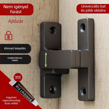 Butterfly latch, cinkötvözet, univerzális bal-jobb, fénylő zár, modell MK-A, Solot