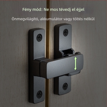 Butterfly latch, cinkötvözet, univerzális bal-jobb, fénylő zár, modell MK-A, Solot
