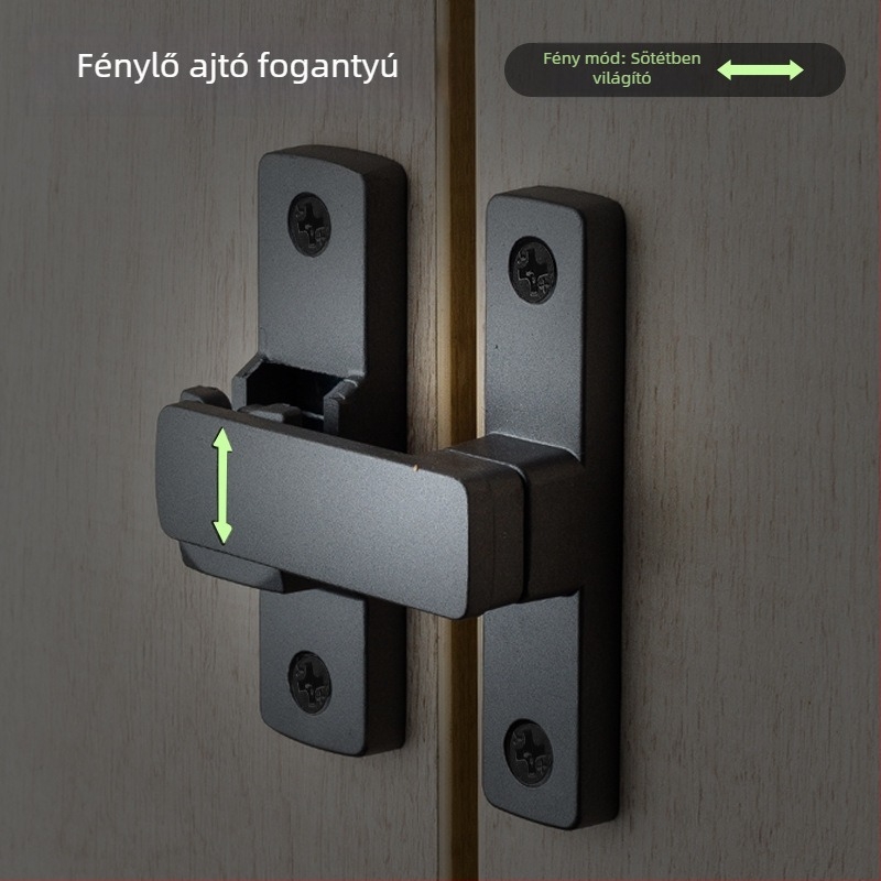 Butterfly latch, cinkötvözet, univerzális bal-jobb, fénylő zár, modell MK-A, Solot