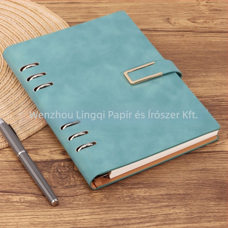 A5-ös notesz kivehető oldalakkal, testre szabható logóval, minimalist stílus, Daolin papír