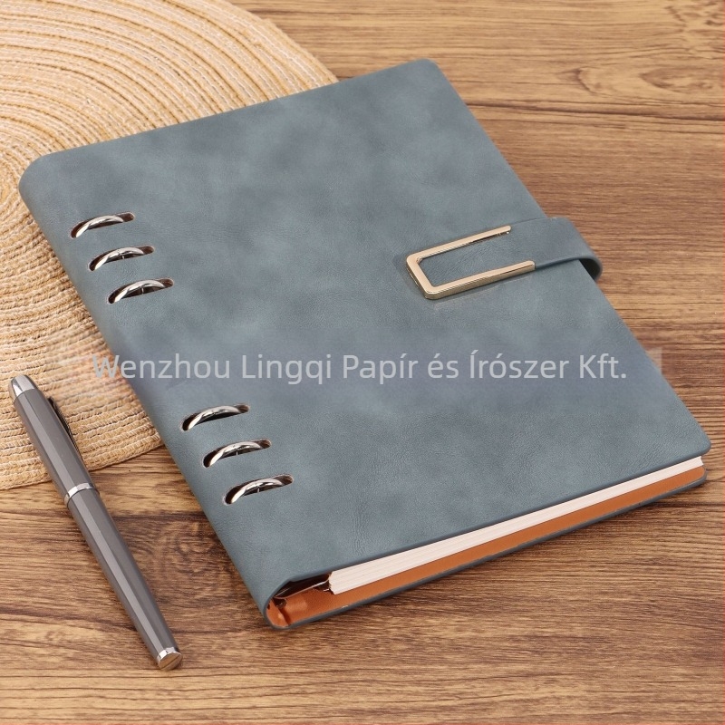 A5-ös notesz kivehető oldalakkal, testre szabható logóval, minimalist stílus, Daolin papír