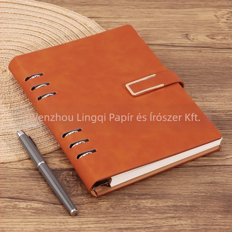 A5-ös notesz kivehető oldalakkal, testre szabható logóval, minimalist stílus, Daolin papír