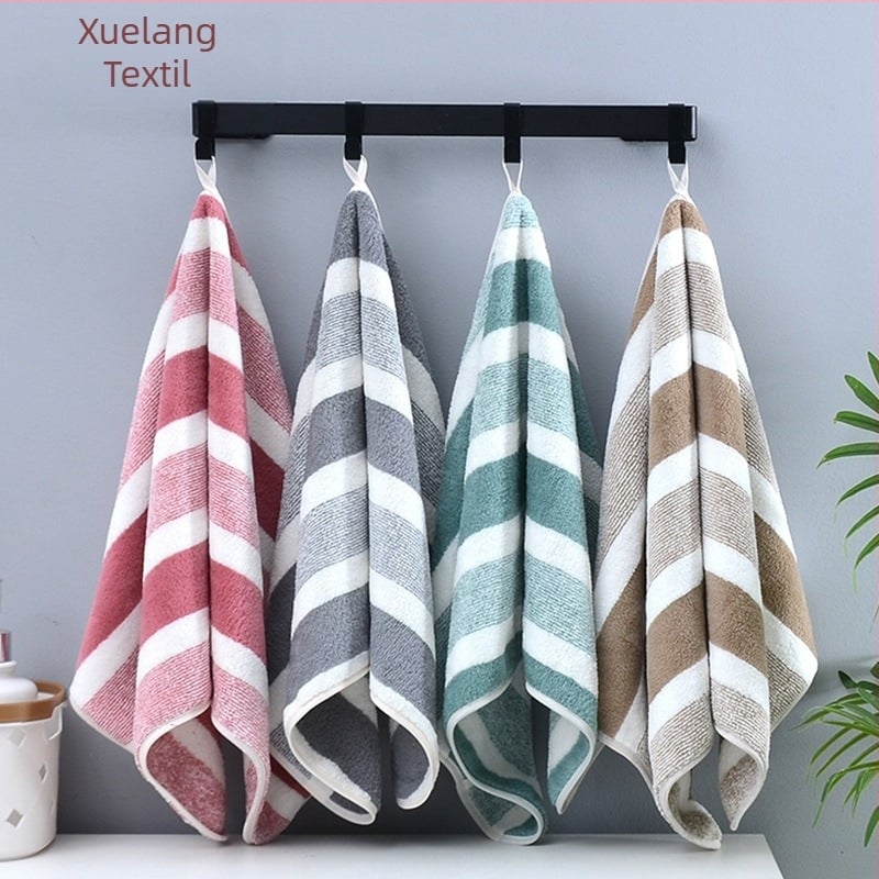 Korall fleece frottír törölközőkészlet, 150D, 80–100 g, törölköző és arc-törölköző, befejezés: hemming, jacquard, plain weave