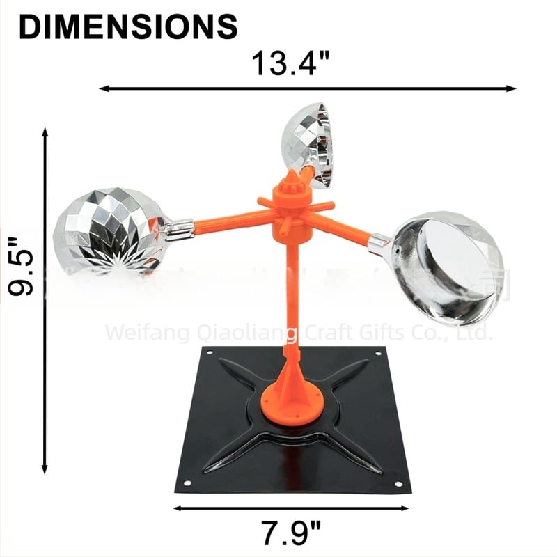 Madárriasztó készülék napelemes és szélenergiás üzemeléssel, ABS tokozás, hang- és fényriasztó funkciókkal, gyümölcsösökhöz, halastavakhoz és mezőgazdasági területekhez.