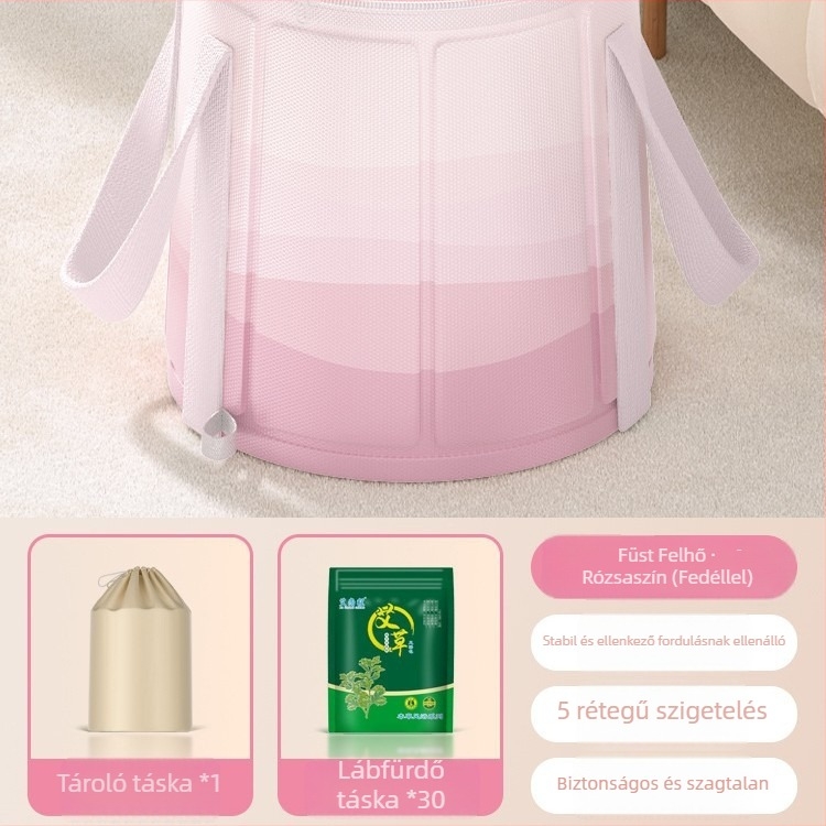 Összecsukható lábfürdő tartály, vádli magasságú, kerámia, nordikus stílus, hordozható