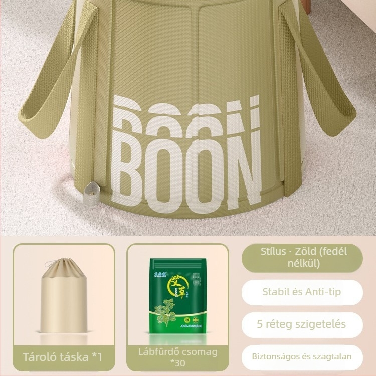 Összecsukható lábfürdő tartály, vádli magasságú, kerámia, nordikus stílus, hordozható