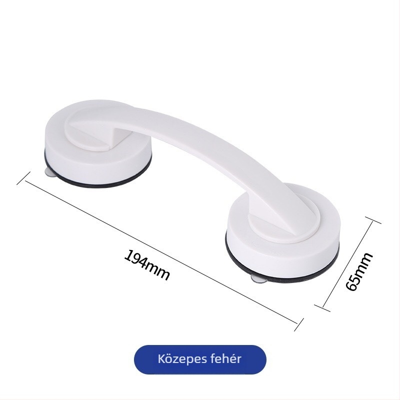 Üveg tolóajtó fogantyú szívócsészével, fúrás nélkül, modell 020, műanyag, modern minimalizmus