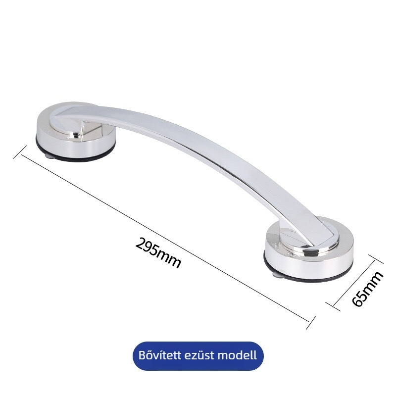 Üveg tolóajtó fogantyú szívócsészével, fúrás nélkül, modell 020, műanyag, modern minimalizmus