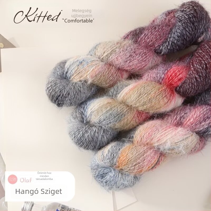 Luxus fonal — kézzel festett Hank fonal, Jet-spun a kötéshez