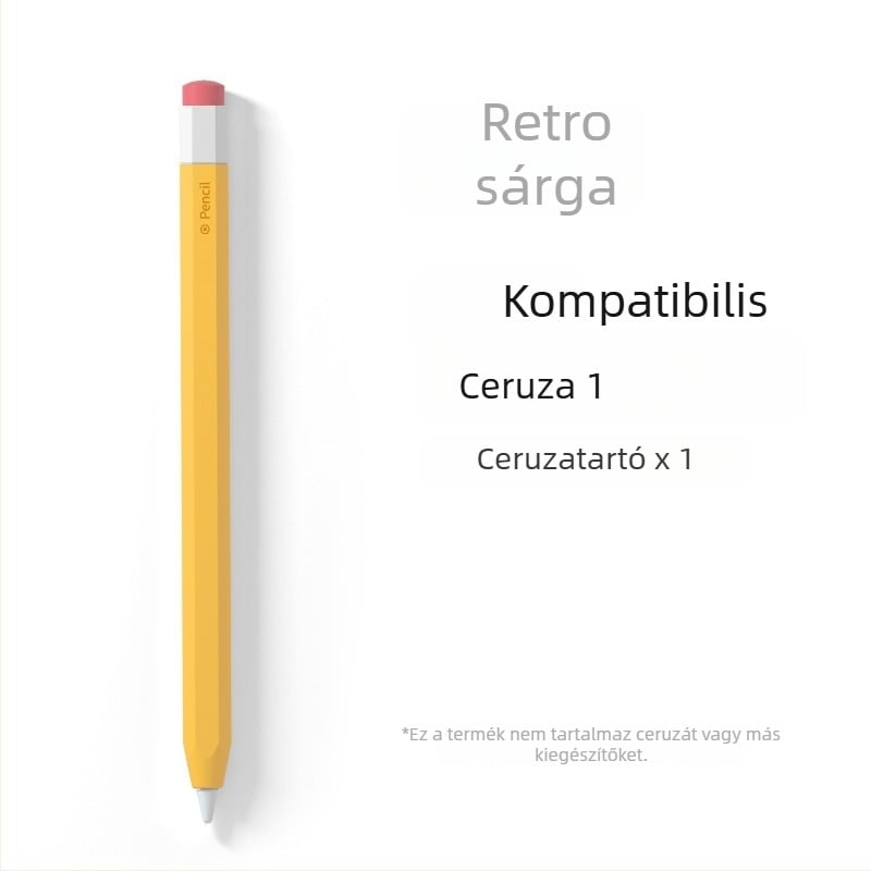 Apple Pencil (1-2 generáció) szilikon védőtok - gurulás elleni védelem, ütésálló, csúszásmentes