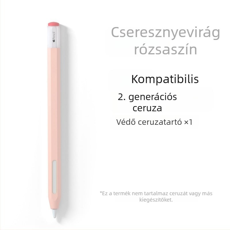 Apple Pencil (1-2 generáció) szilikon védőtok - gurulás elleni védelem, ütésálló, csúszásmentes