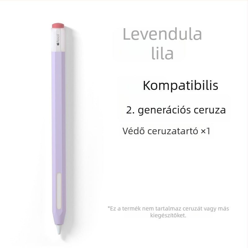 Apple Pencil (1-2 generáció) szilikon védőtok - gurulás elleni védelem, ütésálló, csúszásmentes