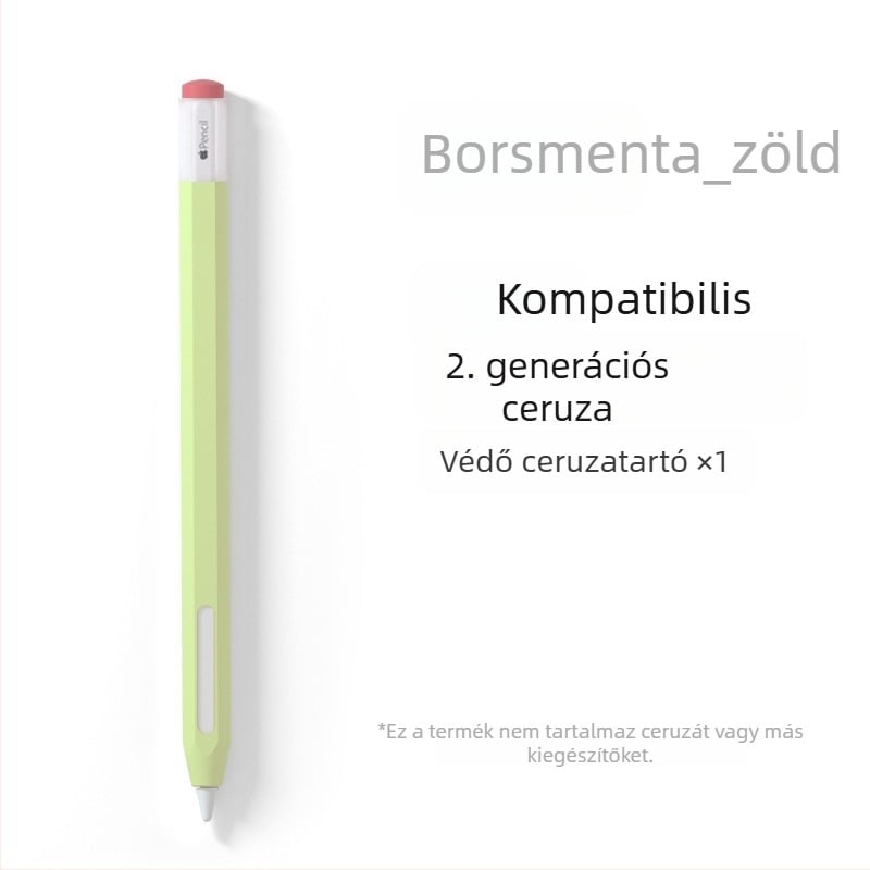 Apple Pencil (1-2 generáció) szilikon védőtok - gurulás elleni védelem, ütésálló, csúszásmentes