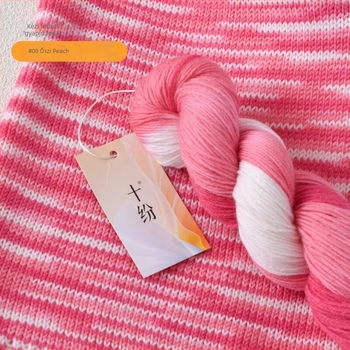 Kézzel festett gyapjúfonal (kevert fonal; hurokfonal; ring-spun; kézi kötéshez; Termékszám: 80 kézzel festett gyapjúfonal)