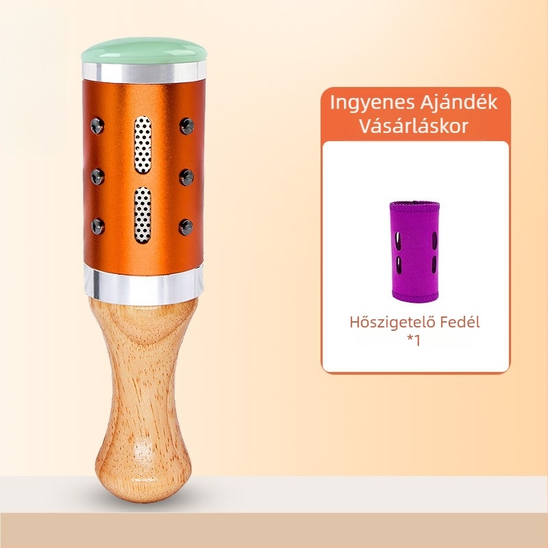 Masszázs pálca / masszázs kalap – hordozható eszköz jáde+fém+fa, Yu xi tang márka, 300 g, edzéshez és szépségápoláshoz