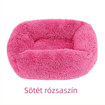 Négyszögletes plüss kutyafészek — textil anyagú fekhely, Ancient Dog márka, licencelt magáncímke, alkalmas kutyáknak