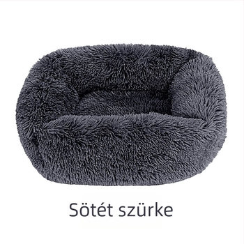 Négyszögletes plüss kutyafészek — textil anyagú fekhely, Ancient Dog márka, licencelt magáncímke, alkalmas kutyáknak