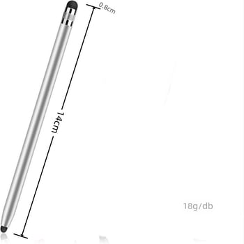 Fémgömb alakú kapacitív stylus, YM modell, kompatibil mobiltelefonokkal, számítógépekkel és táblagépekkel, pontos érintésvezérlés