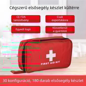 DearGo CEB-01 180 darabos hordozható elsősegély-készlet kültéri, autó, otthon és utazáshoz