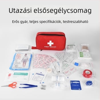 DearGo CEB-01 180 darabos hordozható elsősegély-készlet kültéri, autó, otthon és utazáshoz