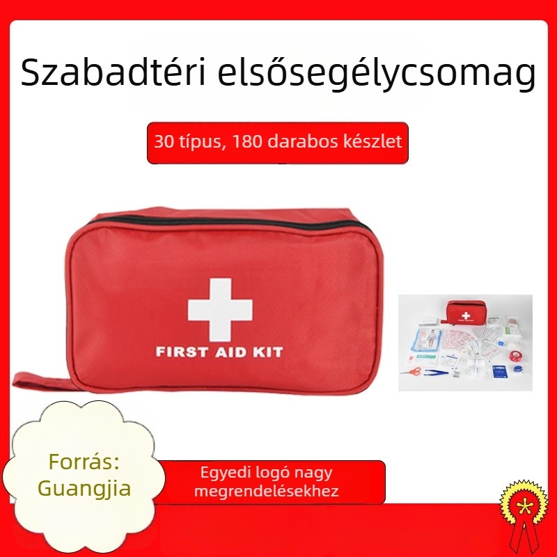 DearGo CEB-01 180 darabos hordozható elsősegély-készlet kültéri, autó, otthon és utazáshoz