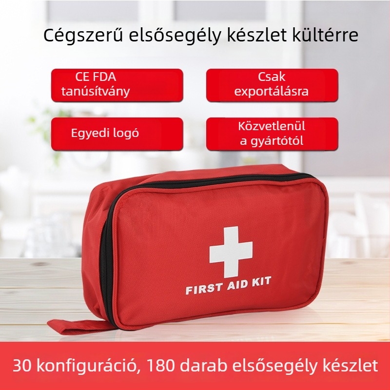 DearGo CEB-01 180 darabos hordozható elsősegély-készlet kültéri, autó, otthon és utazáshoz