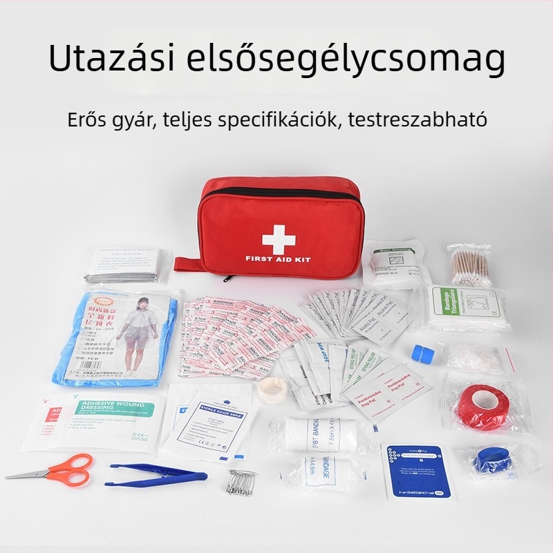 DearGo CEB-01 180 darabos hordozható elsősegély-készlet kültéri, autó, otthon és utazáshoz