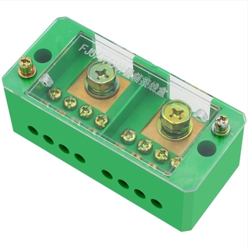 Monofázisú elosztódoboz: 2 bemenet, 8 kimenet, IP41, csavaros rögzítés, PC tűzálló burkolat