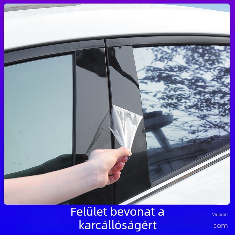 Toyota középső pillér ablakszéli díszítő matrica: Vios, Reiz, Yaris, Highlander, Crown, Land Cruiser; 2006–2023; PC anyag; automata váltóhoz.