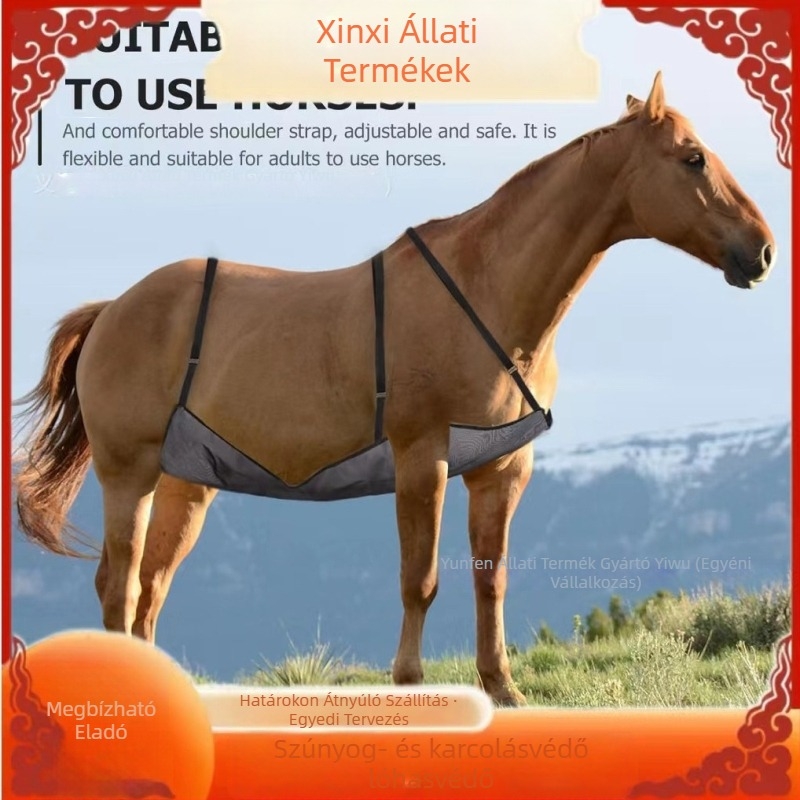 Ló hasi védő hálóanyagból, testreszabható feldolgozás, karcolás elleni, szúnyog elleni védelem