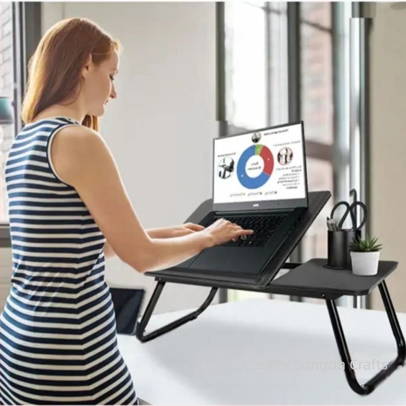 Fából készült kreatív minimalist Laptop asztal – kézzel készített, modell sd-99, márka Songda