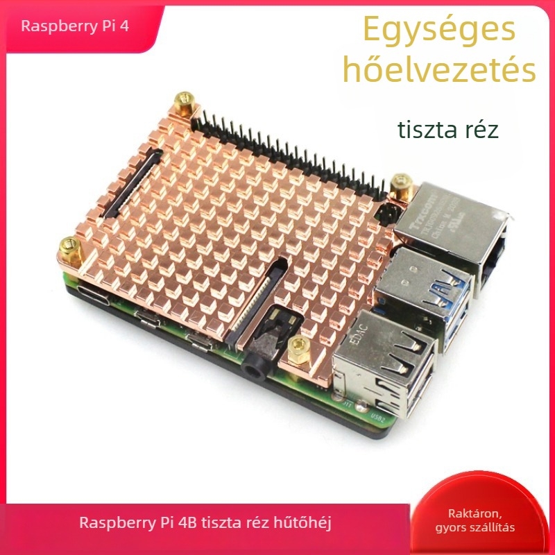 Raspberry Pi 4B réz hűtőtok – PAREK magáncímke, Lot 2024