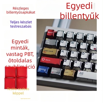 Testreszabható PBT billentyűfejek készlet mechanikus billentyűzetekhez, ötoldalas szublimáció, anime 2D dizájn, személyre szabott, teljes készlet (többnyire kompatibilis billentyűzetekkel)