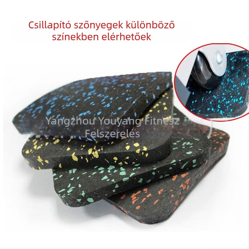 Gumírozott edzéspadló matrac futópadhoz, ütéscsillapító és hangszigetelés, 6–8 darabos készlet, licencelhető magáncímkével