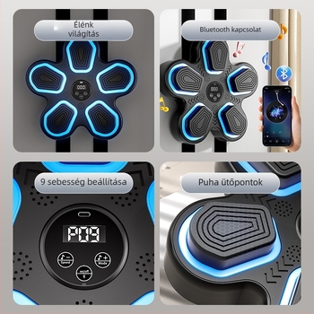 Star Punching Bag — falra szerelhető; anyagok: PU, akril, ABS, PP; súly 1,7 kg; márka S-Lang Shield