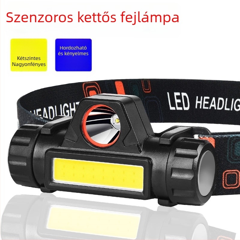 Fejlámpa, elemes, nem vízálló (Cikkszám: 1004342729; Tápellátás: Elem; Vízállóság: Nem)