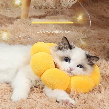 Elizabeth-nyakörv macskáknak és kutyáknak, nyál ellen, pamut, univerzális, modern minimalista stílus