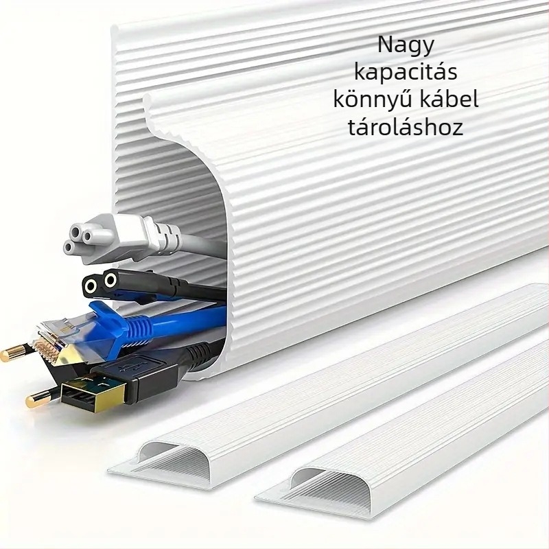 Asztali kábelrendező doboz belső menetességgel, PVC, Modell 12, Méret 40, Fúrás nélkül