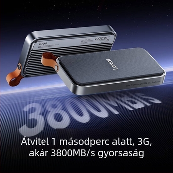 Lexar E750 USB4 NVMe M.2 külső SSD-ház Thunderbolt 4-támogatással, akár 8 TB-ig
