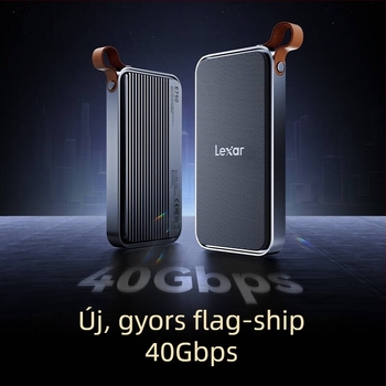 Lexar E750 USB4 NVMe M.2 külső SSD-ház Thunderbolt 4-támogatással, akár 8 TB-ig