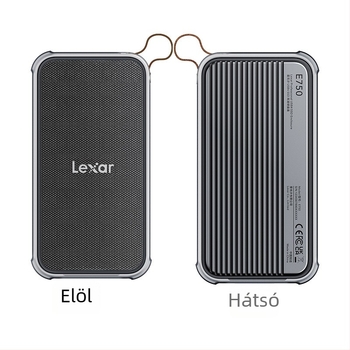 Lexar E750 USB4 NVMe M.2 külső SSD-ház Thunderbolt 4-támogatással, akár 8 TB-ig