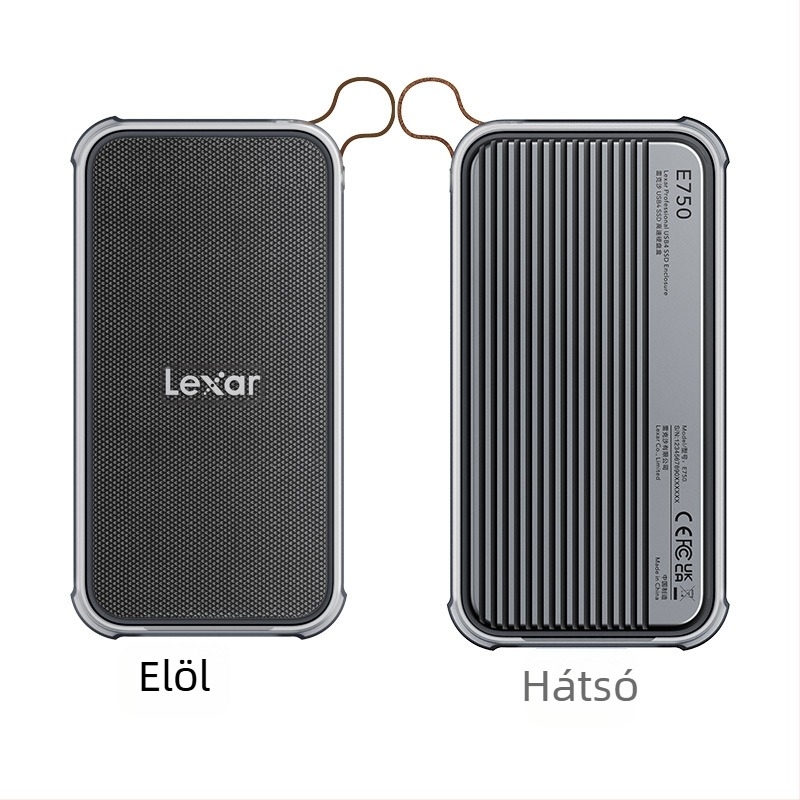 Lexar E750 USB4 NVMe M.2 külső SSD-ház Thunderbolt 4-támogatással, akár 8 TB-ig
