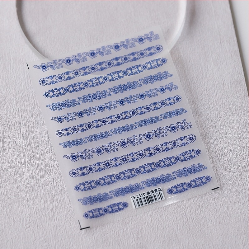 Köröm művészeti matricák PET anyagból, TS-2349, relief mintázat, hazai márka