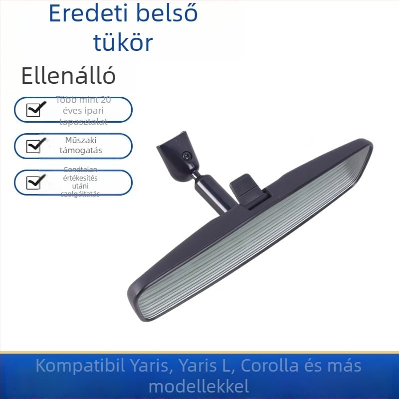 Belső autó-visszapillantó tükör – ABS ház, sík tükör, Taiwei Seiko, Modell: belső autó-visszapillantó tükör, Alkalmazható modellek: Carolina reling